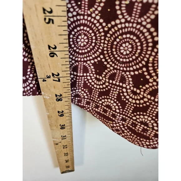 Rafaella Petite XS Sleeveless Top Red Geo Print - Picture 7 of 9